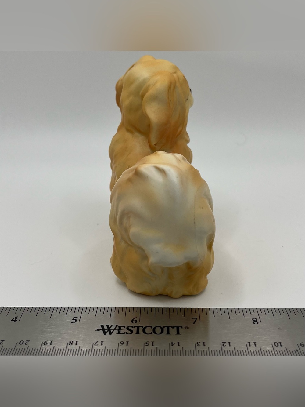 Vintage Ceramic Japanese Hand Painted Pekingese Dog Figurine 4.5x1.75” - Picture 5 of 6